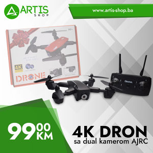 Dron 4K sa duplom kamerom HD sa opcijom pracenja WiFi
