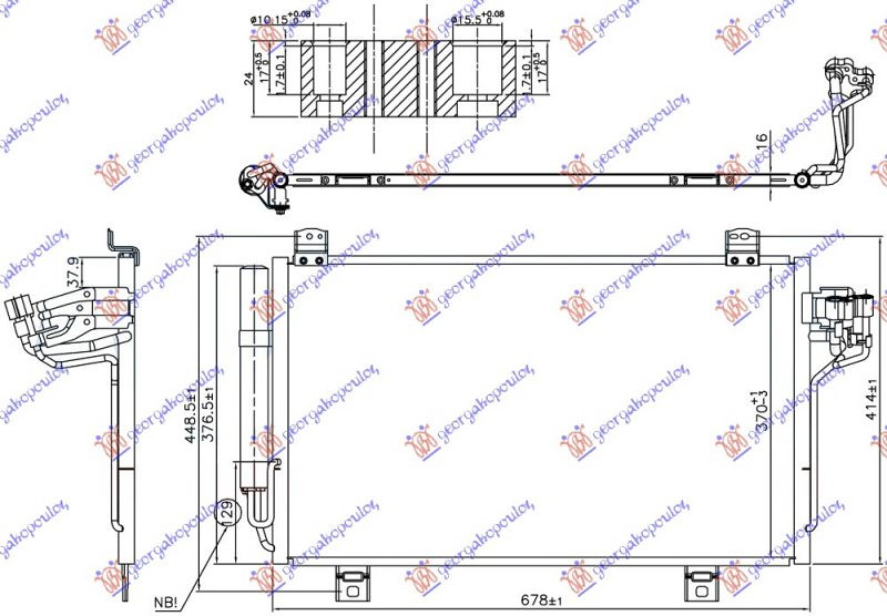 HLADNJAK KLIME 1.5 D DIZEL MAZDA CX3 15-