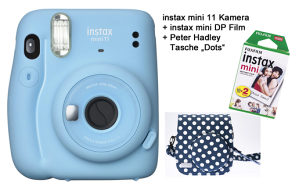 FUJIFILM instant fotoaparat Instax Mini 11 sky blue SET