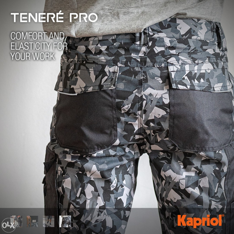 Pantalon De Travail TÉNÉRÉ PRO GARDEN Vert Camouflage KAPRIOL
