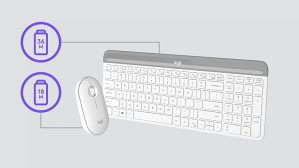 Logitech MK470 tastatura   Miš Wireless Slim White