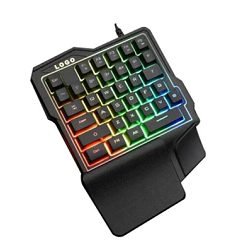 Gejmerska RGB Svjetleca tastatura za jednu ruku