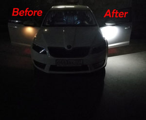 Led svjetlo u retrovizoru svjetla retrovizor Skoda