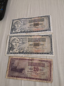 Novčanice Jugoslovenski dinara2020