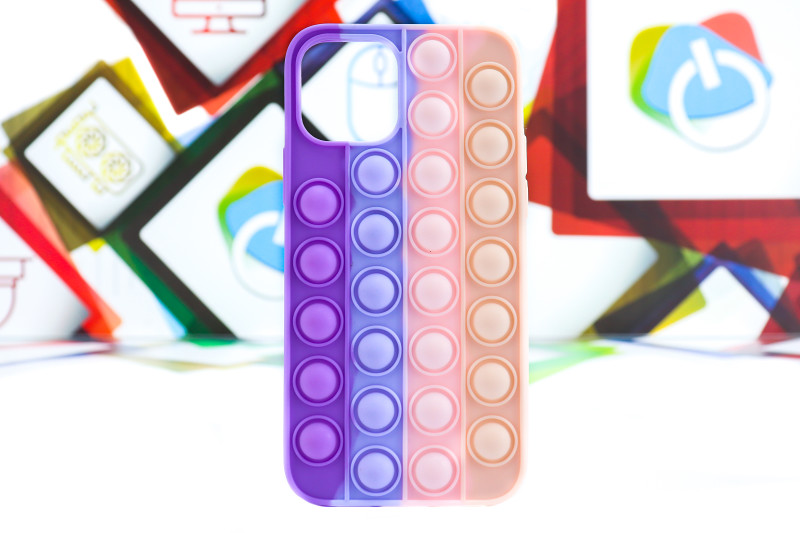 Silikonska maskica POP IT iPhone 12 Silicone Case - Mobilni uređaji