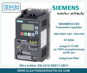 SIEMENS Frekventni regulator 0.12kW 6SL3210-5BB11-2BV1