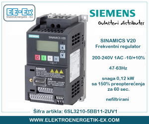 SIEMENS Frekventni regulator 0.12kW 6SL3210-5BB11-2UV1