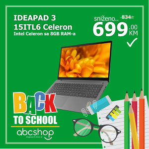Lenovo IdeaPad 3 15ITL6 15.6" Celeron 8GB RAM 256GB SS