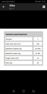 Mlin odžacar čekićar prekrupac