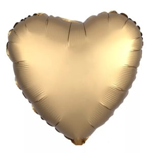 Balon srce baloni srca 45cm krom metalik zlatna