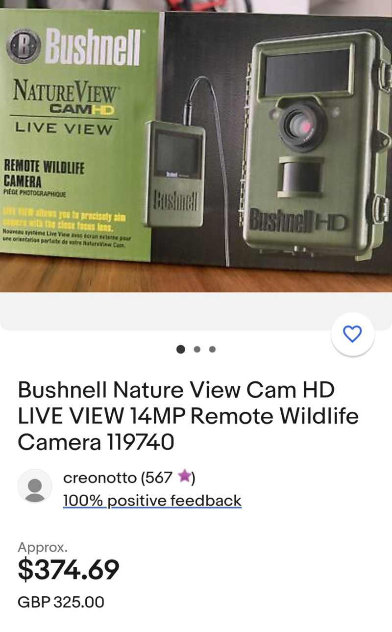 Bushnell Natureview Cam HD Photo Trap Camera with Liveview 119740