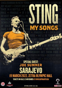 2 ulaznice za koncert Stinga Tribina D