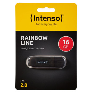Intenso USB Flash drive 16 GB Hi-Speed USB 2.0, Rainbow