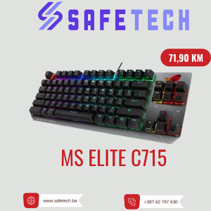 MS ELITE C715 MEHANIČKA TIPKOVNICA - BLUE SWITCH