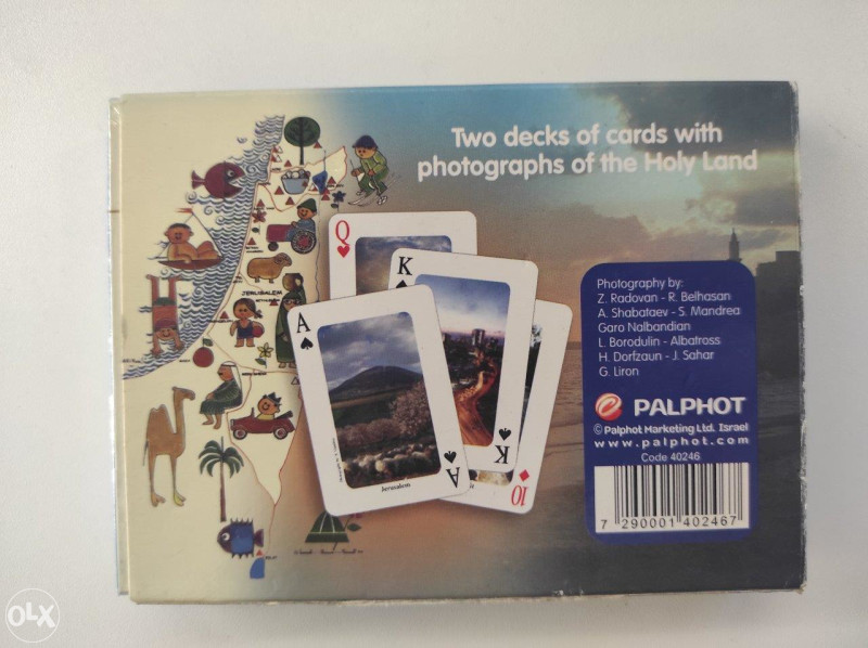 Holy Land Playing Cards, 2x špil karata, novo