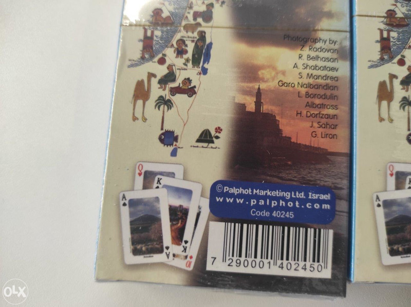 Holy Land Playing Cards, 2x špil karata, novo