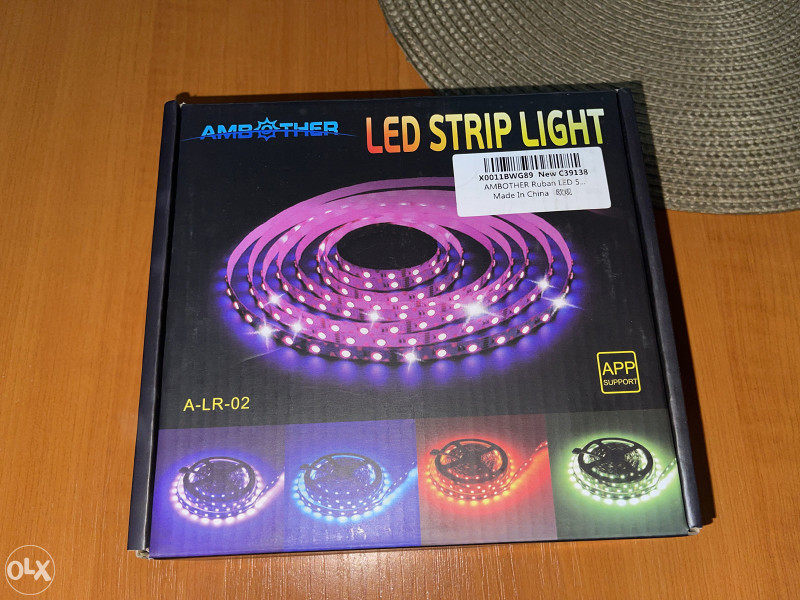 LED Traka RGB Set 12V + Daljinski + Adapter 5m - Moj Dom - LED Rasvjeta ...