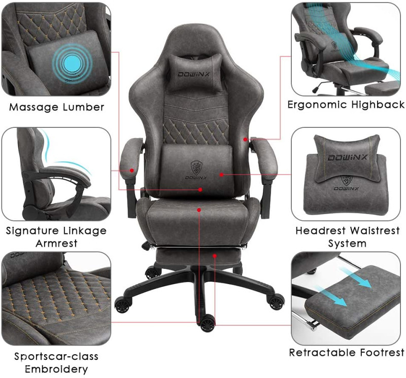 Dowinx Ergonomic PC Chair, Grey Oprema za gamere OLX.ba