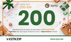 Poklon bon SYNC 200,00 KM