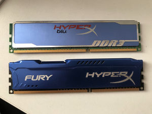 8gb DDR3 (2x4gb) Kingston Hyper X Fury ram