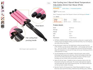 Hair curler,uvijač za kosu,fabričko pakiranje,boja pink