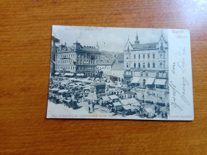 Razglednica Zagreb Jelacicev trg