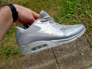 Nike Air Max 90 Hyperfuse QS Sport USA All Silver July