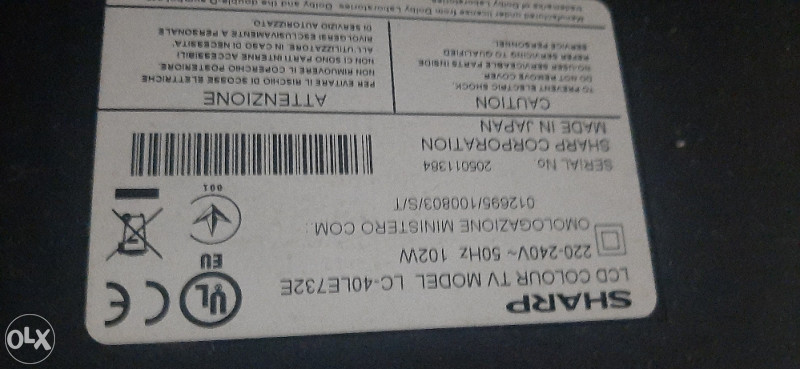 40" SHARP LED TV (LC-40LE732E)