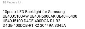 Samsung 40" H pozadinsko osvjetljenje
