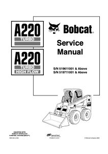 Bobcat A220 servis