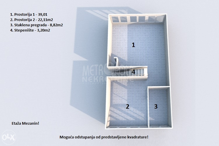 Dvoetažni poslovni prostor u prizemlju, Dolac Malta