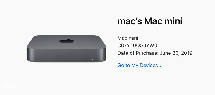 Apple Mac Mini i7 8.gen/16GB RAM/256GB PCIe SSD
