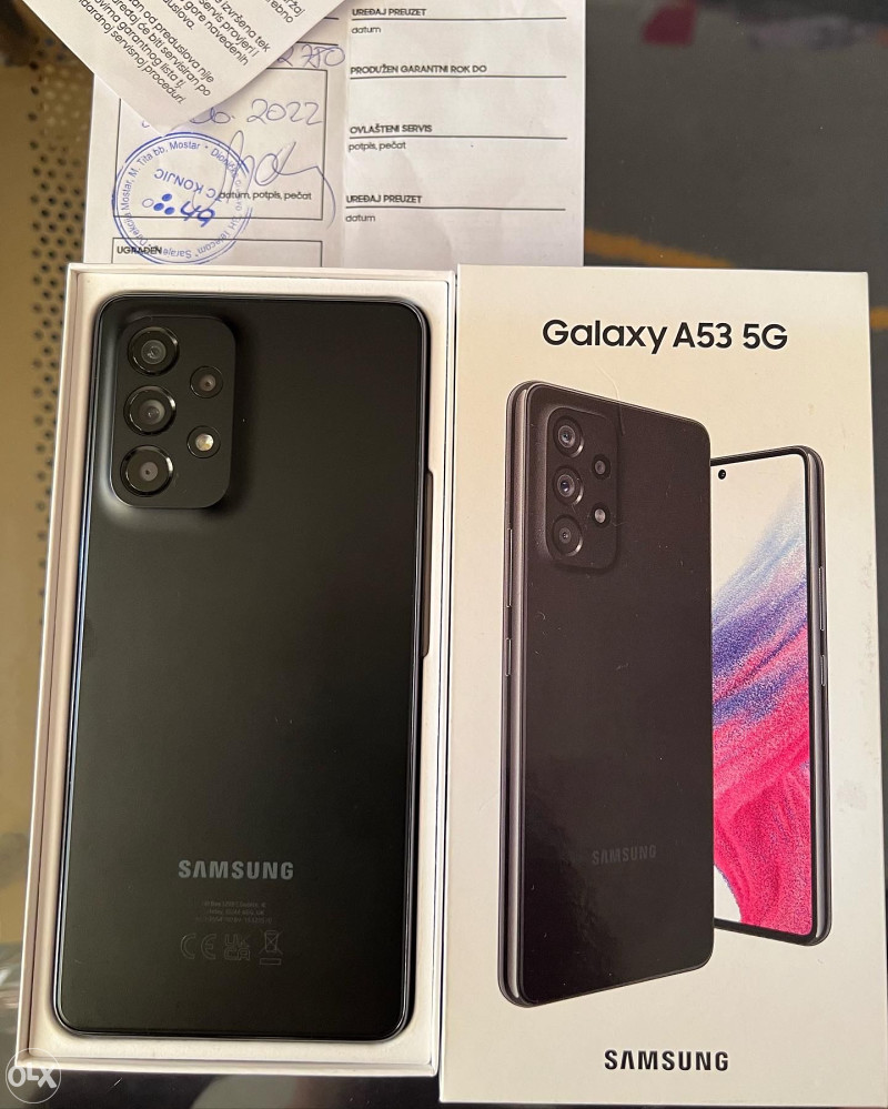 Samsung A53 5G. Garancija 2 god BHT. 6/128