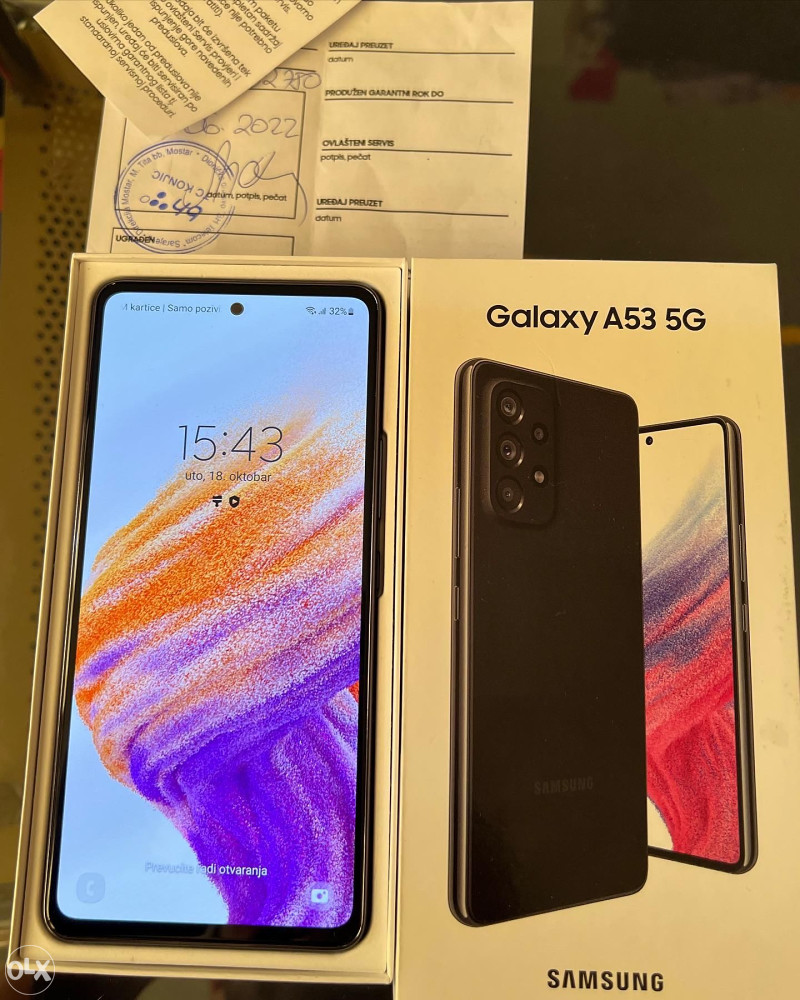 Samsung A53 5G. Garancija 2 god BHT. 6/128