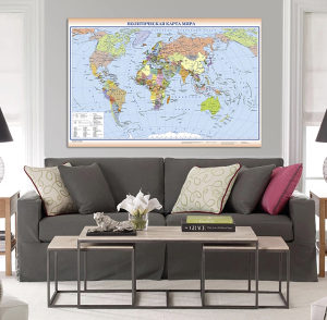 Karta svijeta velika 150x100 cm