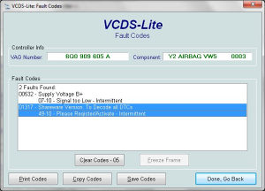 VCDS Lite 1.2 dijagnostika (aktivirana)