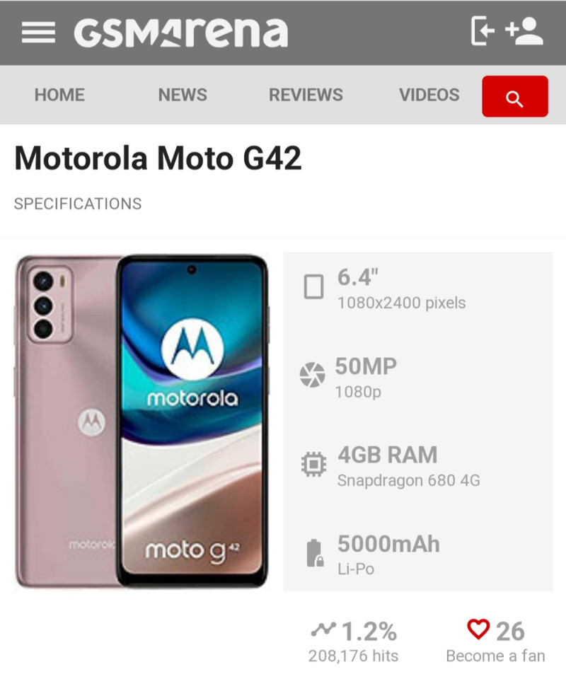Moto g42