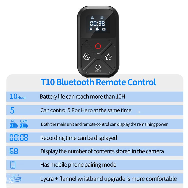 Telesin Bluetooth daljinski za GoPro Hero 11/10/9/8/Max