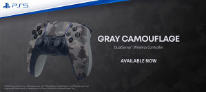 Playstation 5 Dualsense Controller Wireless Grey Camo