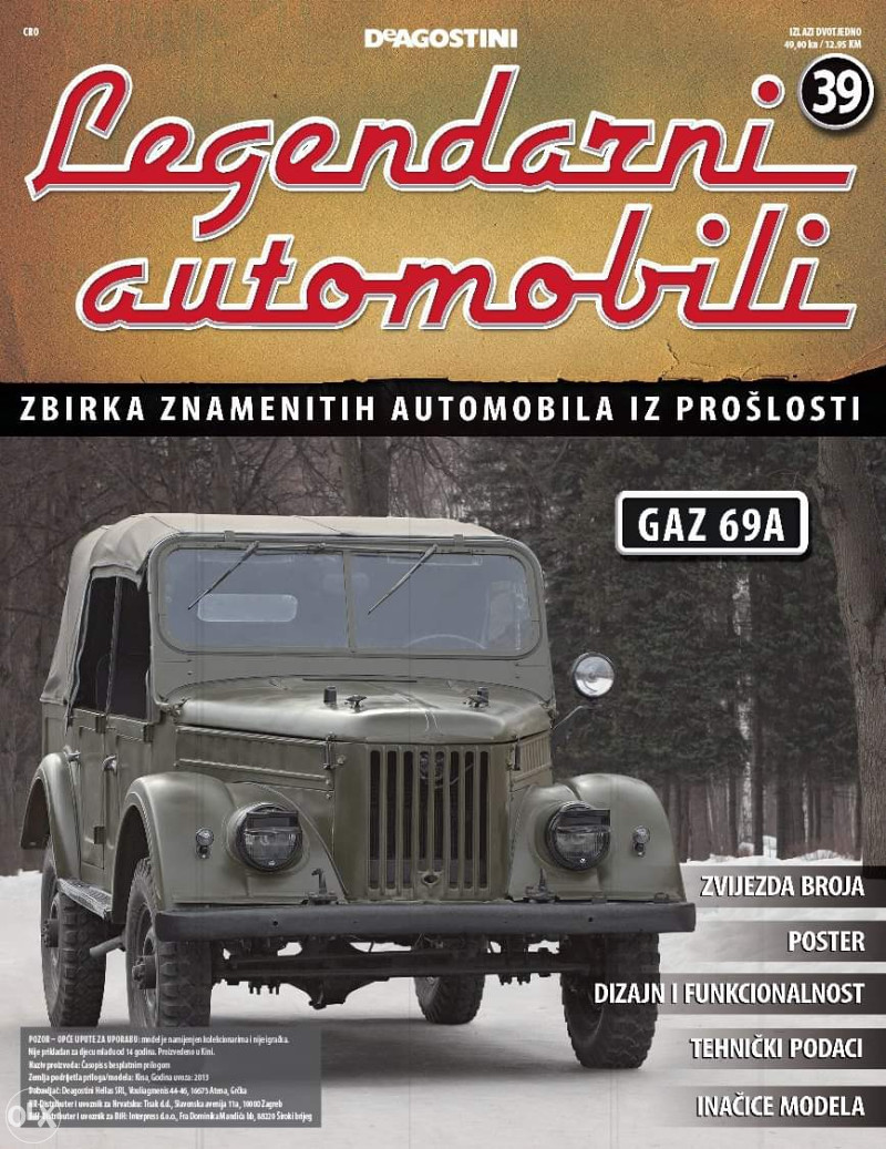 Deagostini legendarni automobili - Autići (makete automobila) - OLX.ba