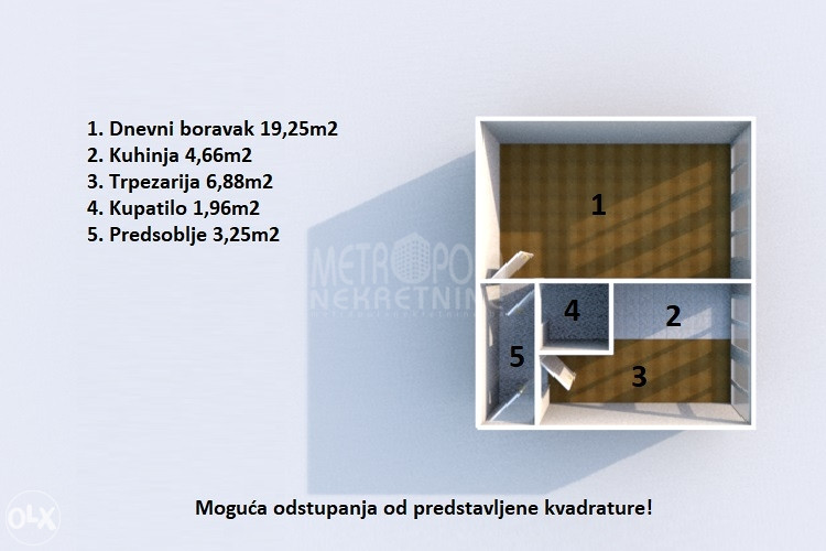 Jednosoban stan u centralnom dijelu naselja Ilidža