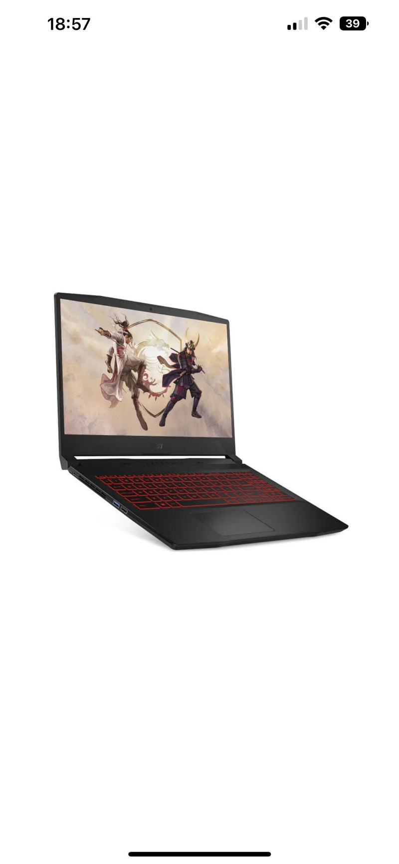 MSI Gaming Laptop 17,3" , i7, RTX 3070 8Gb, 32GB ram