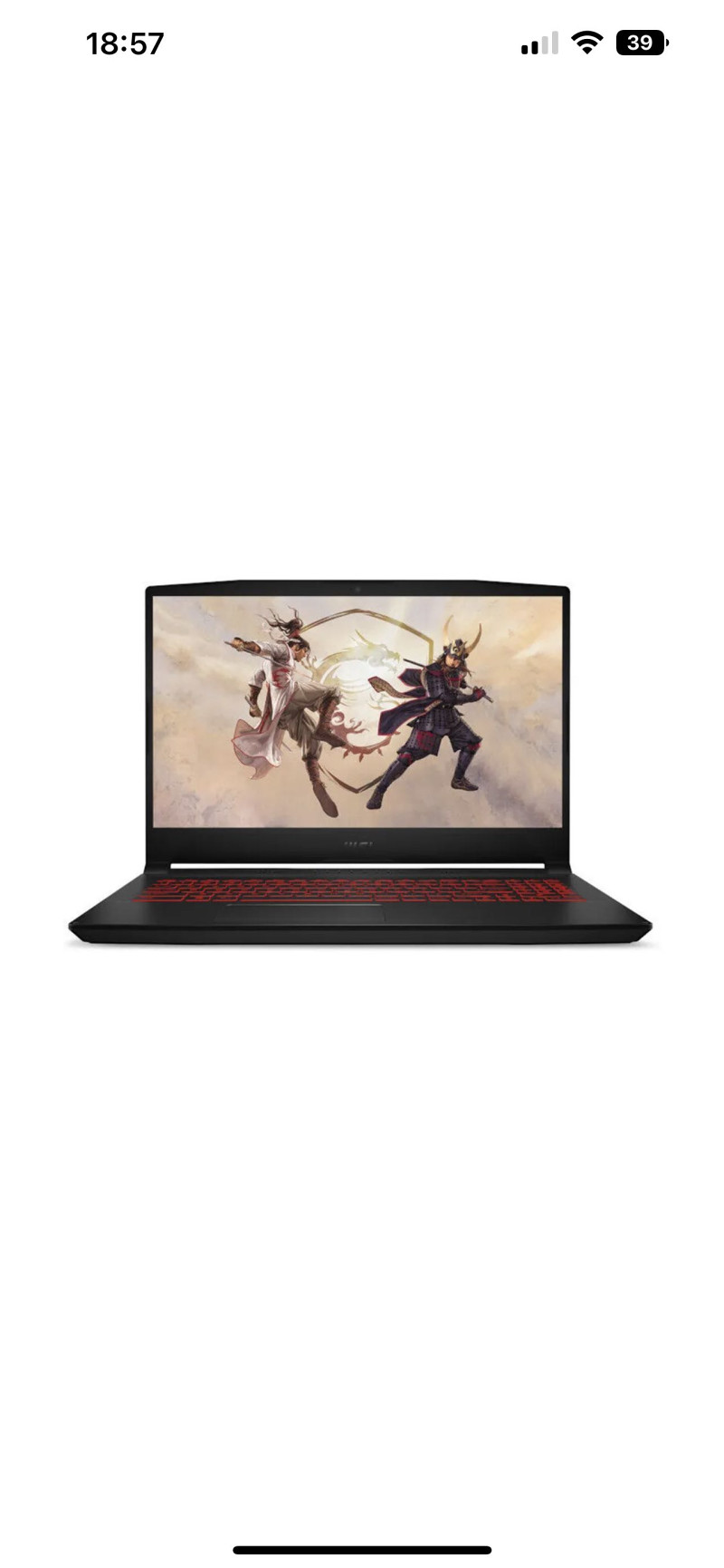 MSI Gaming Laptop 17,3" , i7, RTX 3070 8Gb, 32GB ram