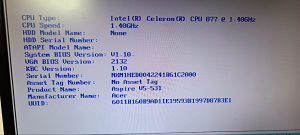 Laptop Acer aspire V5-531 dijelovi
