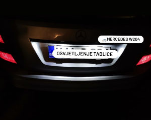 Osvjetljenje tablice Mercedes W204