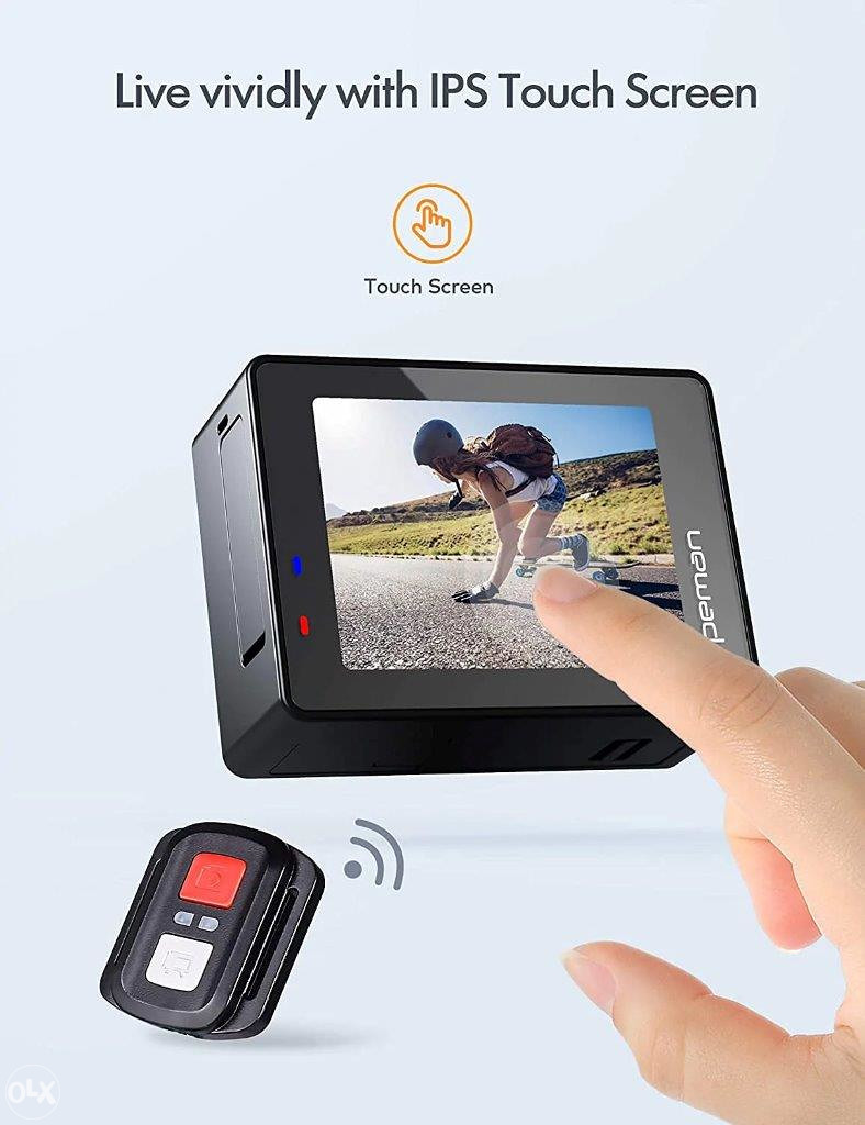 APEMAN A100 akcijska kamera, 4K / 50FPS Touch screen