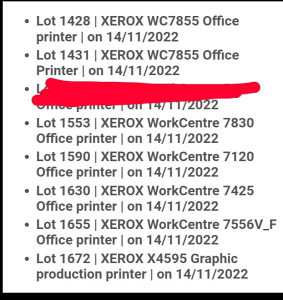 Xerox WC color printeri i Graphic design 4595