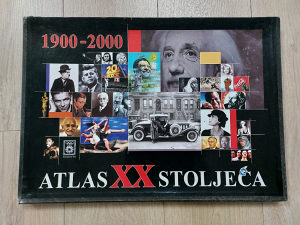 KNJIGA ATLAS XX.STOLJEĆA.1900-2000GOD.48x35cm