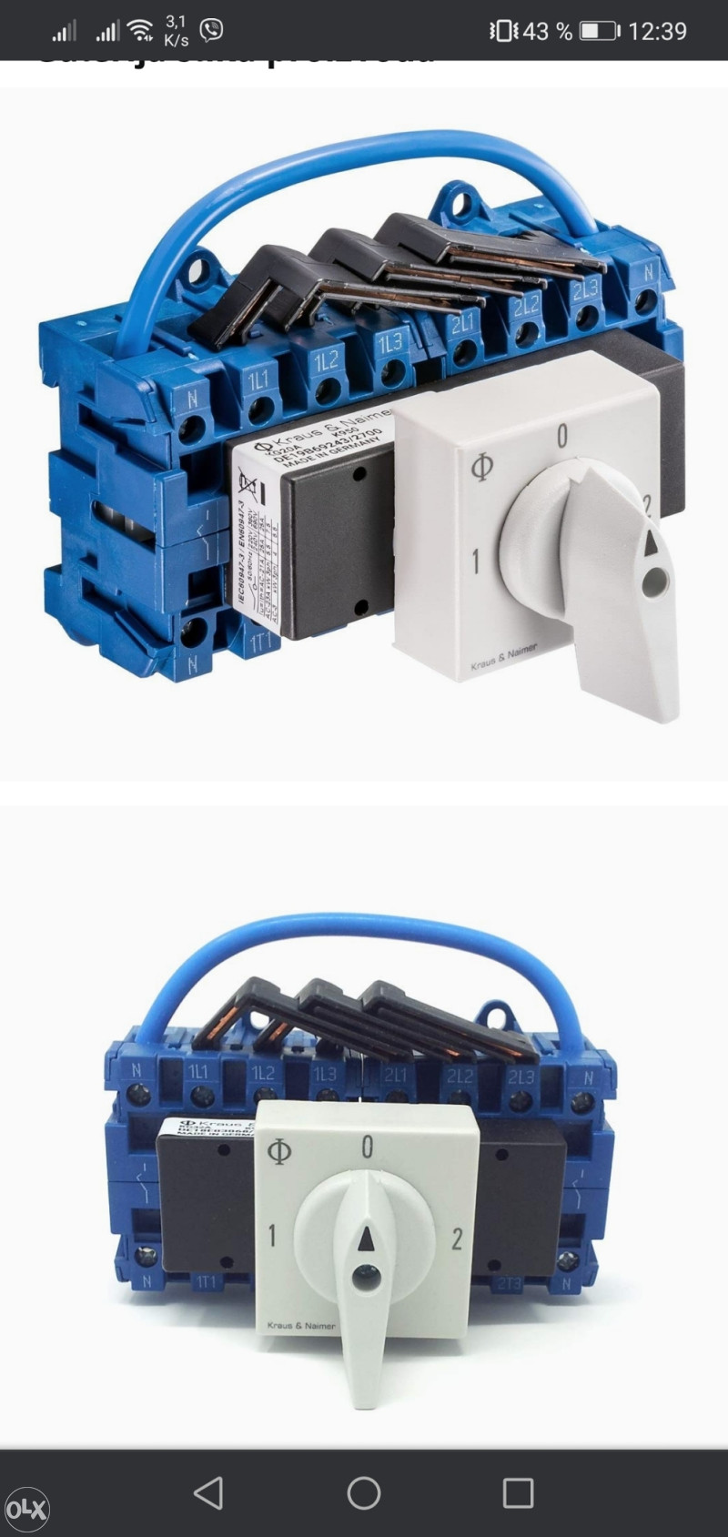Elektro sklopke kraus & naimer KG 32 i CH 10