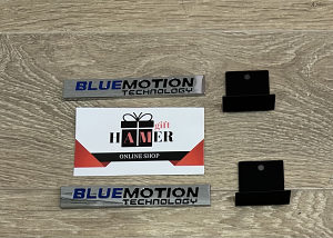 BLUEMOTION ZNAK ZA MASKU BOCNI STIKER NALJEPNICA LOGO VW GOLF PASSAAT